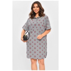 Туніка жіноча напівбатальна з принтом зірочки 204438L