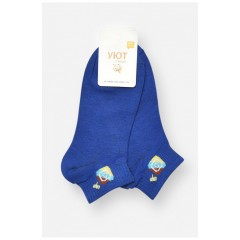 Шкарпетки жіночі спортивні демісезонні синього кольору 204728L