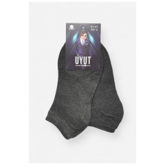 Шкарпетки чоловічі спортивні демісезонні темно-сірого кольору 204745L