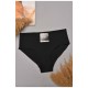 Труси жіночі напівбатальні чорного кольору 204779L
