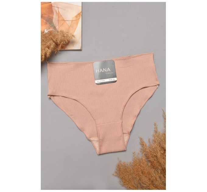 Труси жіночі напівбатальні бежевого кольору 204792L