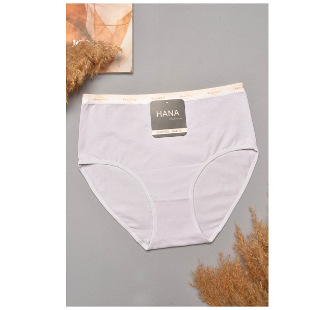 Трусы женские полубатальные светло-сиреневого цвета 204802L.