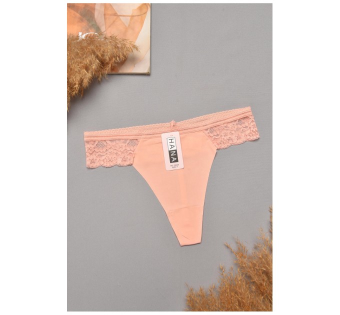 Стрінги жіночі однотонні світло-рожевого кольору 204836L