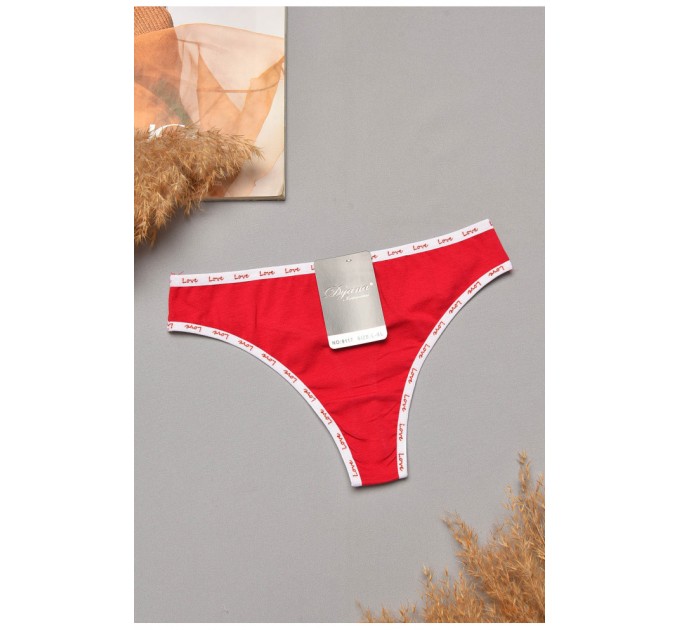 Стринги женские малинового цвета 204837L