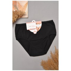 Труси жіночі напівбатальні чорного кольору 204844L
