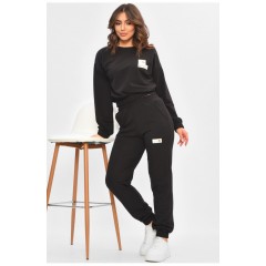 Спортивний костюм жіночий чорного кольору 204897L