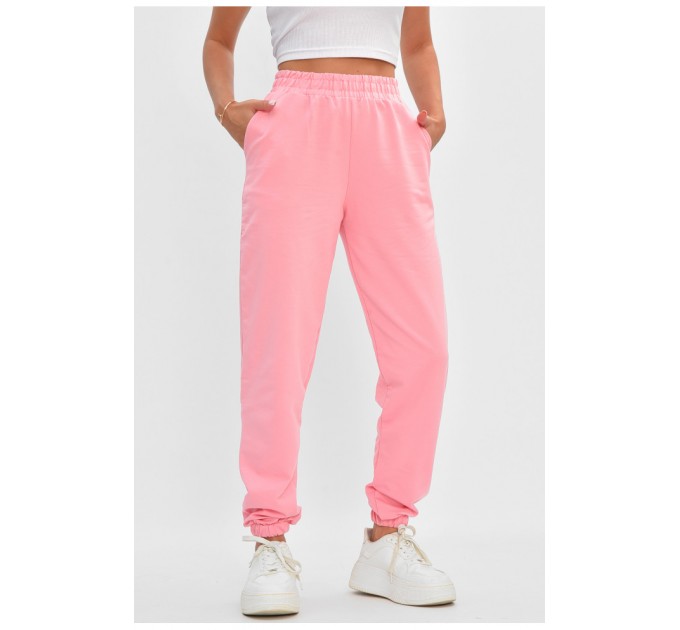 Спортивні штани жіночі рожевого кольору 204905L