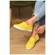 Мокасини жіночі жовтого кольору текстиль 204952L