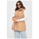 Жилетка жіноча однотонна бежевого кольору 205034L