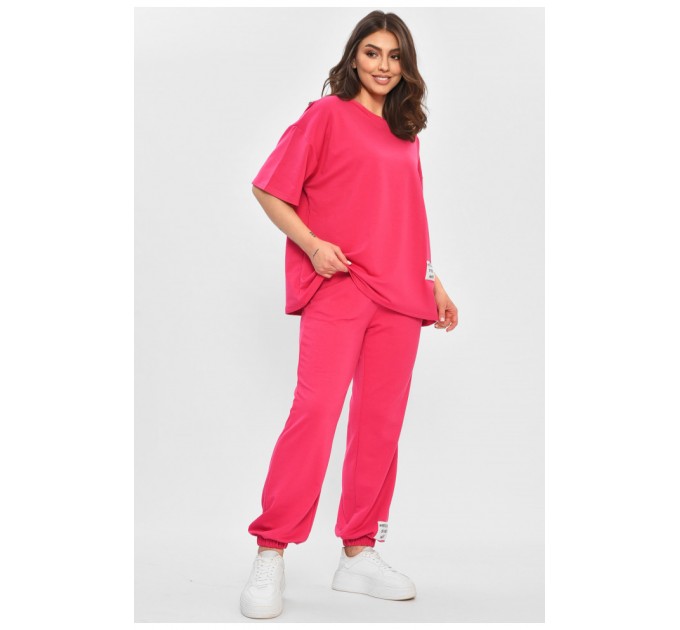 Спортивний костюм жіночий малинового кольору 205129L