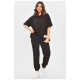 Спортивний костюм жіночий чорного кольору 205130L