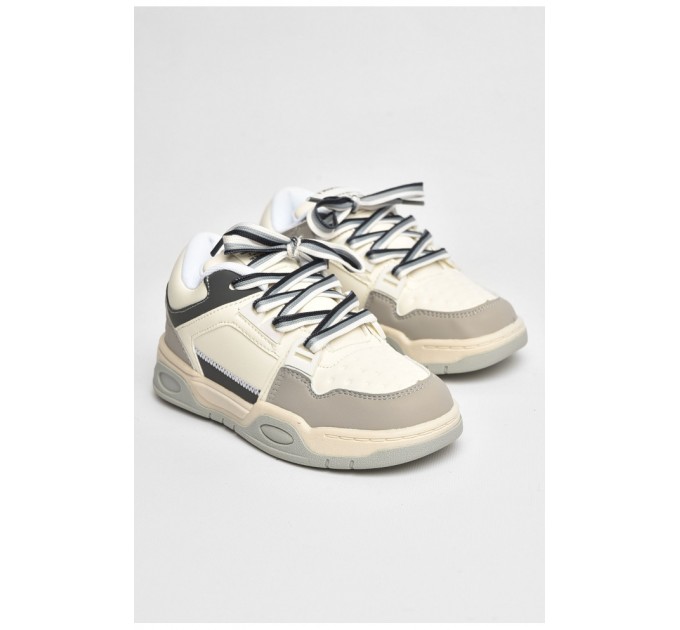 Кросівки дитячі для хлопчика світло-сірого кольору 205155L