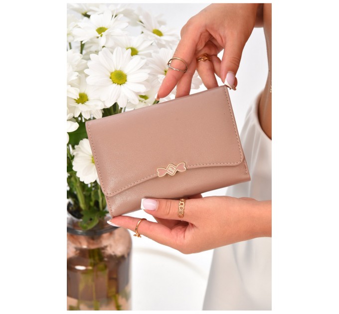 Кошелек женский из экокожи розового цвета 205209L