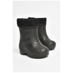 Чоботи піна дитячі чорного кольору зі з`ємною шкарпеткою 205406L