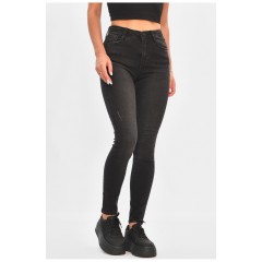 Джинсы женские скинные серого цвета 205503L