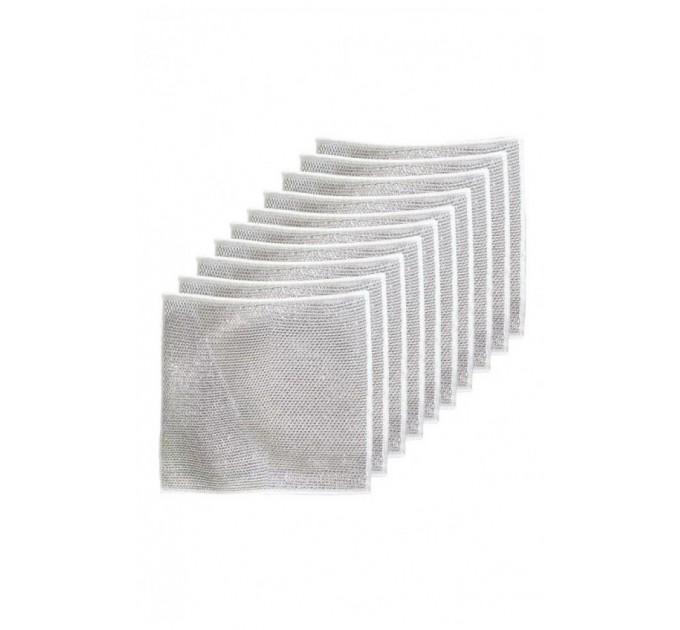 Набор многоразовых салфеток металлических для кухни 20 х 20 (10 шт) 205512L