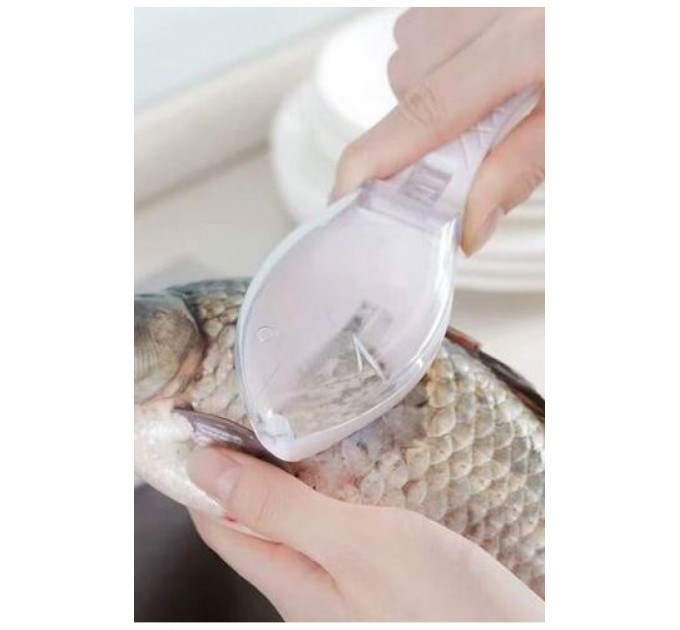 Скребок для очищення риби від луски з контейнером 205593L