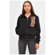 Кофта підліткова на флісі для дівчинки чорного кольору 205839L