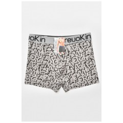 Боксери чоловічі сірого кольору з принтом 205906L