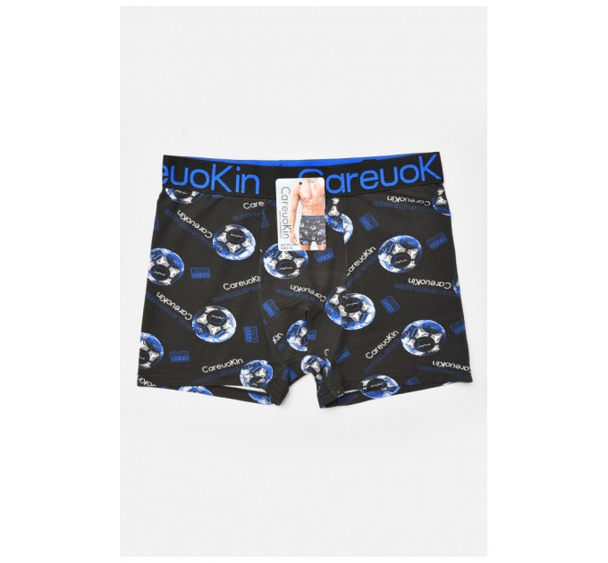 Боксери чоловічі чорного кольору з принтом 205920L
