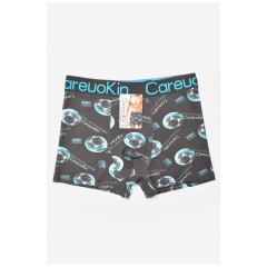 Боксери чоловічі темно-сірого кольору з принтом 205921L