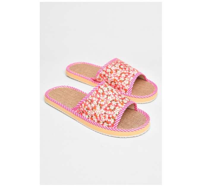 Тапочки домашние женские розового цвета 205934L