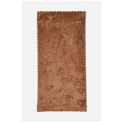Полотенце кухонное микрофибра коричневого цвета размер 25*49 см 205949L
