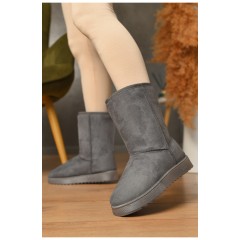 Угги женские серого цвета на меху 206207L