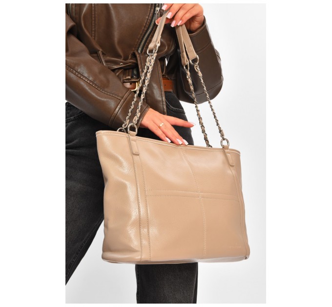 Сумка жіноча екошкіра сірого кольору 206274L