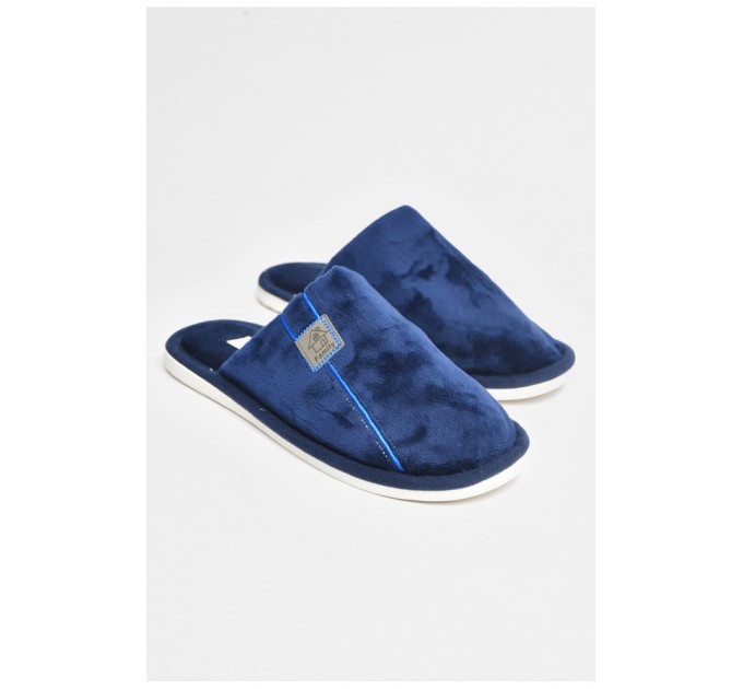Капці кімнатні чоловічі темно-синього кольору 206374L