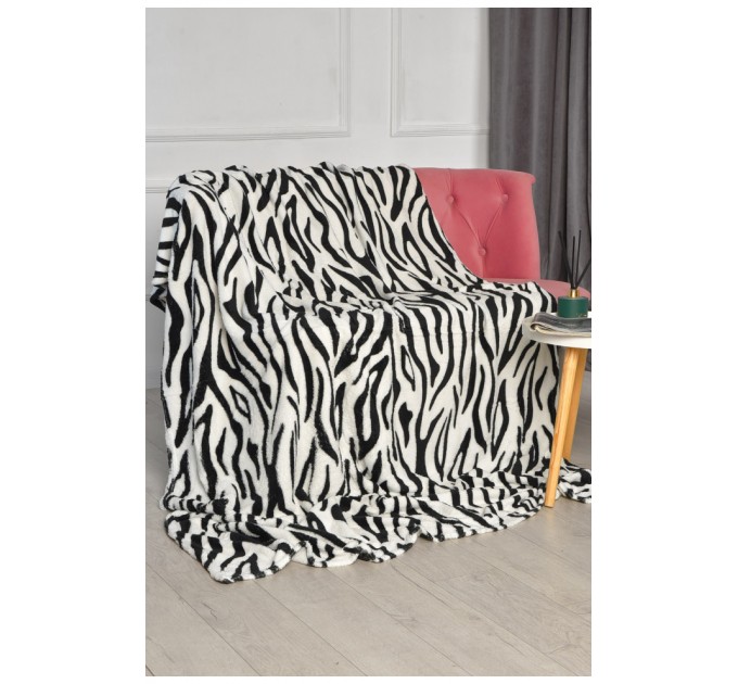 Плед білого кольору з принтом розмір 150*200 206397L