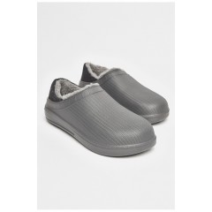 Галоши мужские на меху серого цвета 206565L