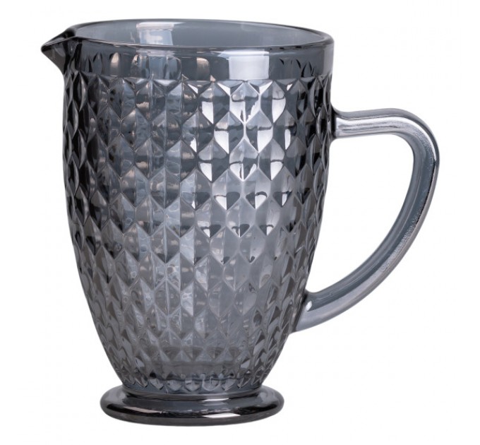Глечик для напоїв 1 л під кришталь, сірий