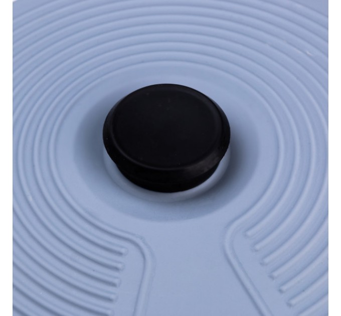 Кришка для посуду силіконова універсальна діаметром 20,4 см, сірий