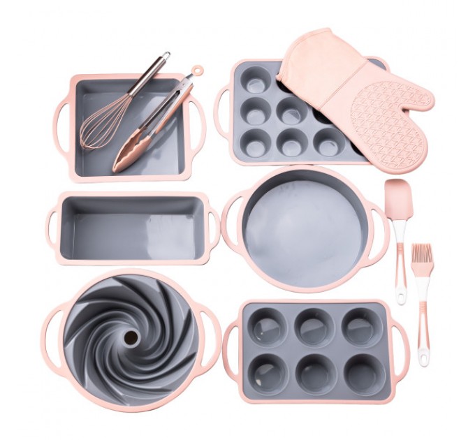 Набор для выпечки 11 предметов силиконовые формы и аксессуары