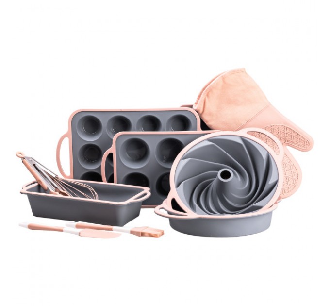 Набор для выпечки 11 предметов силиконовые формы и аксессуары