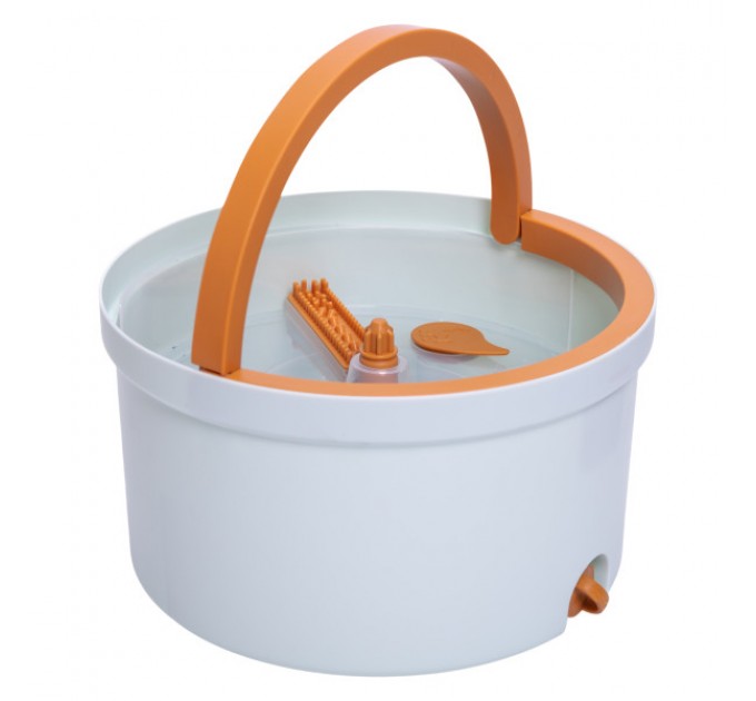 Швабра з відром для віджиму та змінною насадкою 119 см