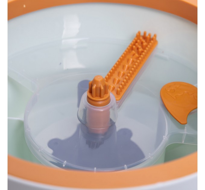 Швабра з відром для віджиму та змінною насадкою 119 см