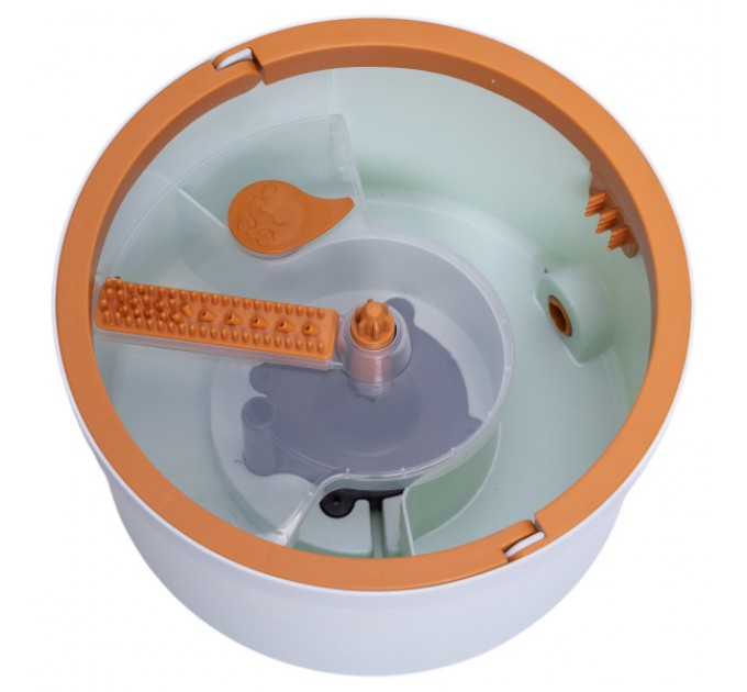 Швабра з відром для віджиму та змінною насадкою 119 см