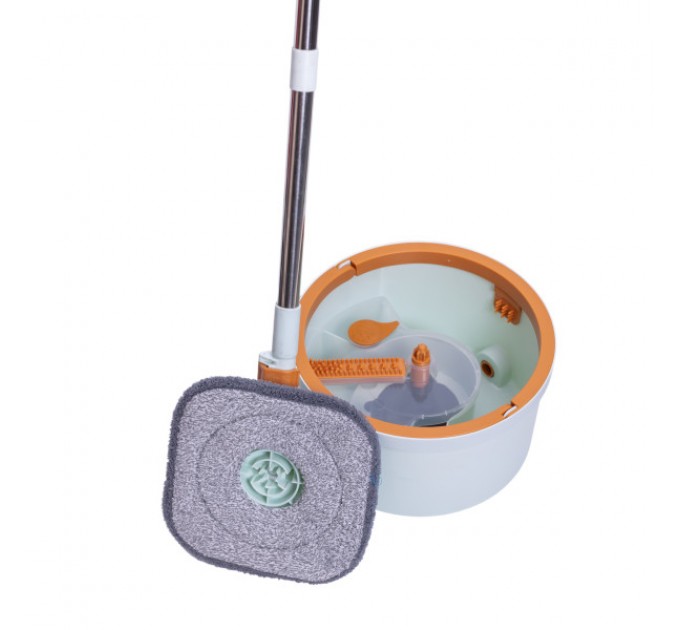 Швабра з відром для віджиму та змінною насадкою 119 см