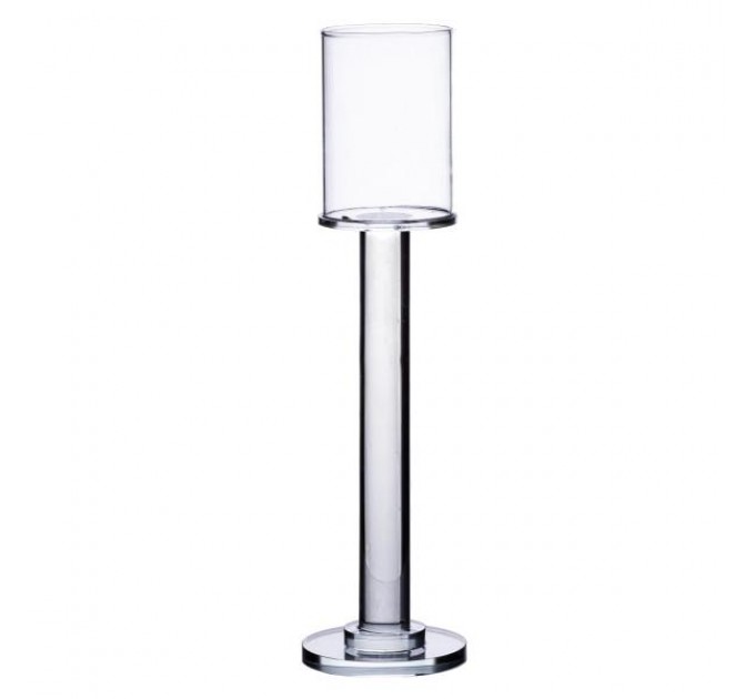 Свічник скляний високий Cylinder 31 см