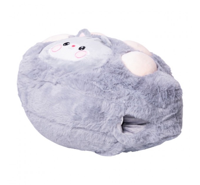 Игрушка-подушка с пледом и муфтой Котик 120*160см