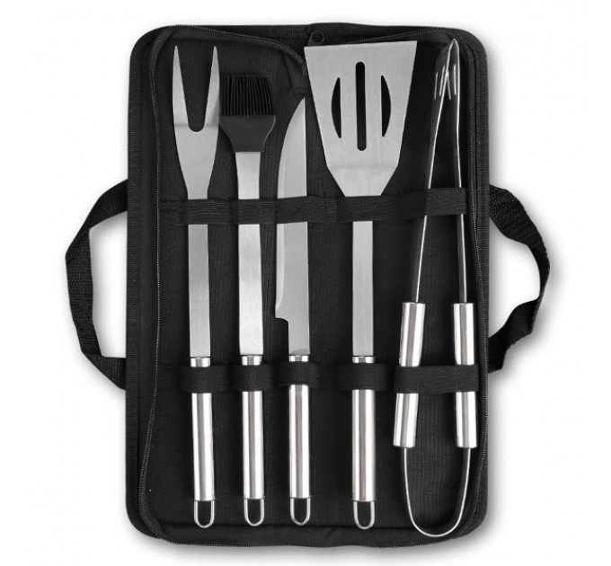 Набор аксессуаров для гриля и барбекю в чехле.