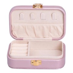 Скринька-органайзер для прикрас з накидним замком 12х7,5х4 см, рожевий