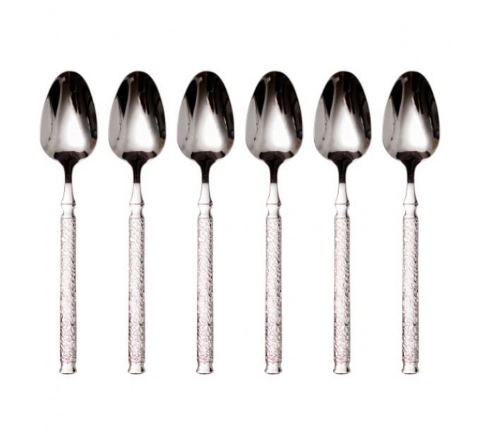 Набор столовых ложек ELEGANCE 6 штук из нержавеющей стали