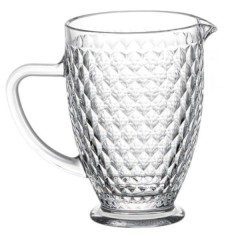 Глечик для напоїв 1 л із кришталевого скла, прозорий