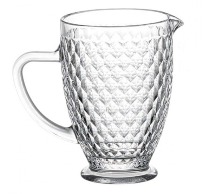 Глечик для напоїв 1 л із кришталевого скла, прозорий