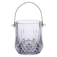 Відерце для льоду Small ice 1.1 л скляне зі щипцями Відерце для льоду Small ice 1.1 л скляне зі щипцями