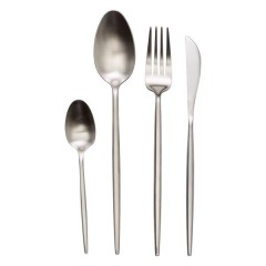 Набір столових приборів 24 предмети нержавіюча сталь, срібло