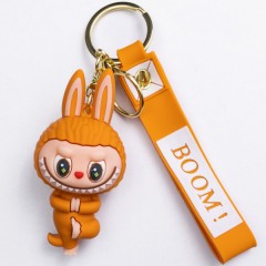 Брелок для ключей Лабубу Beige Yoga 4*8 см